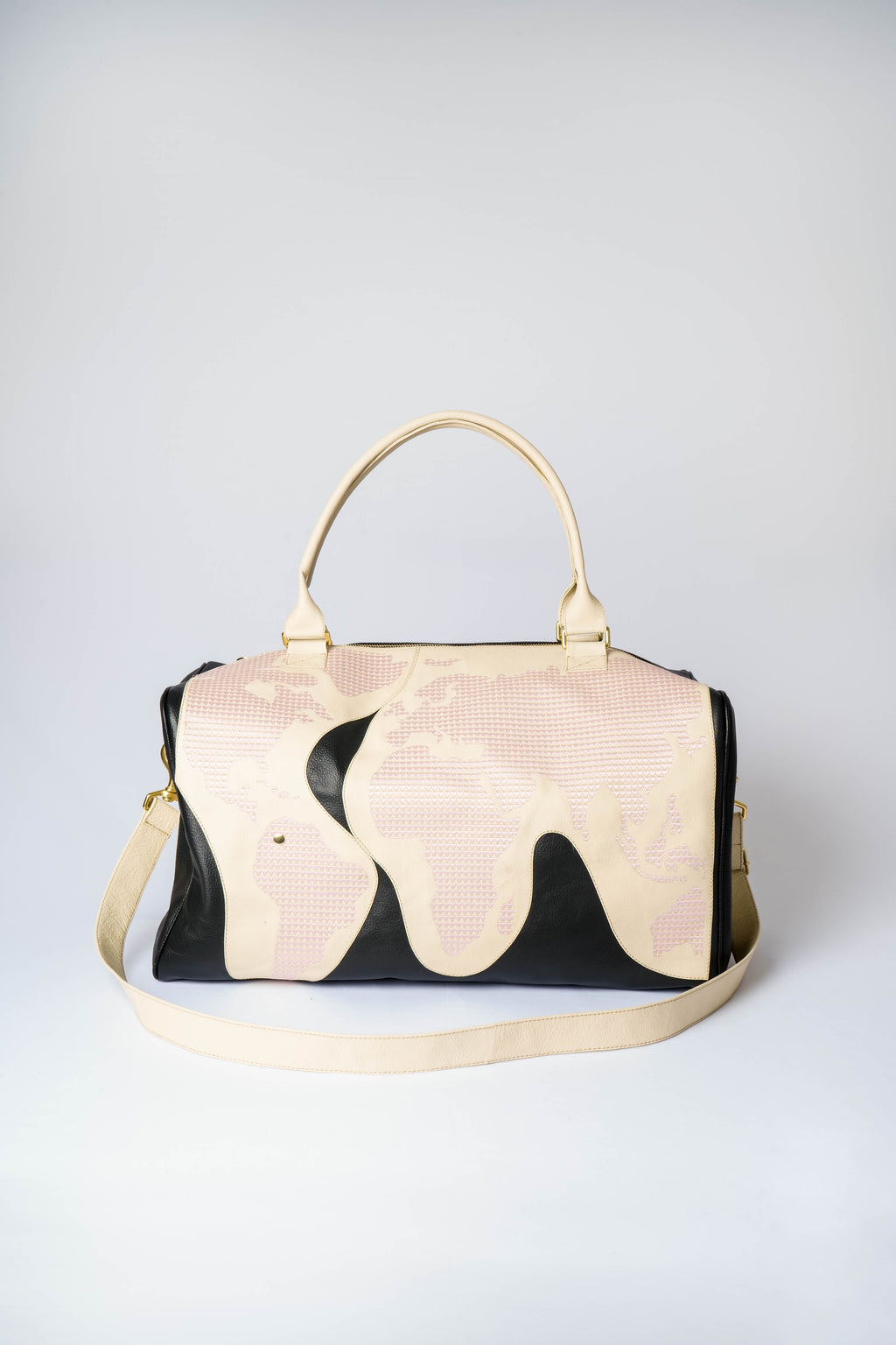 black/pink - around the world duffle