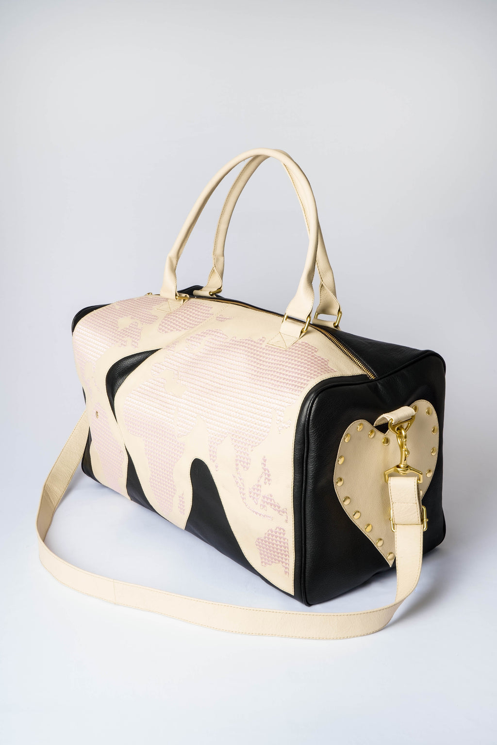 black/pink - around the world duffle